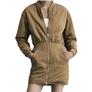 ZARA Padded Short Mini Bomber Dress